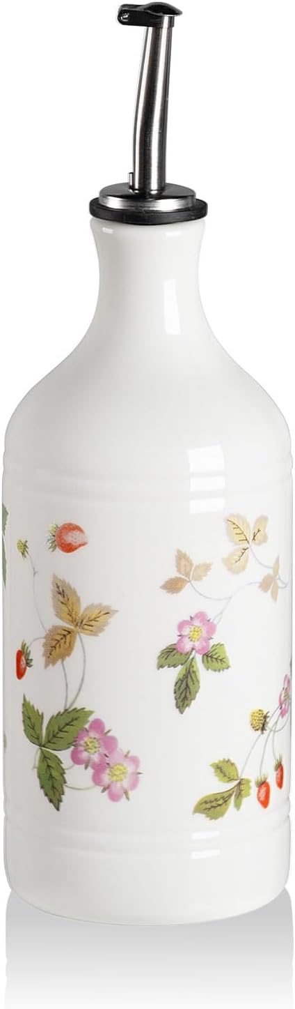 Sweejar Ceramic Olive Oil Dispenser Bottle, Opaque Oil Cruet Protects to Reduce Oxidation, Suitable for Storage Vinegar, Coffee Syrups & Other Liquids, Pack of 1, 15.5 Fl Oz(Beige)