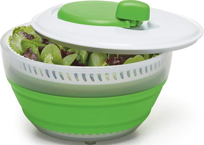 PrepWorks 3 Qt Collapsible Salad Spinner for Quick Salad Washing and Drying