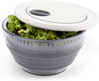 PrepWorks 3 Qt Collapsible Salad Spinner for Quick Salad Washing and Drying