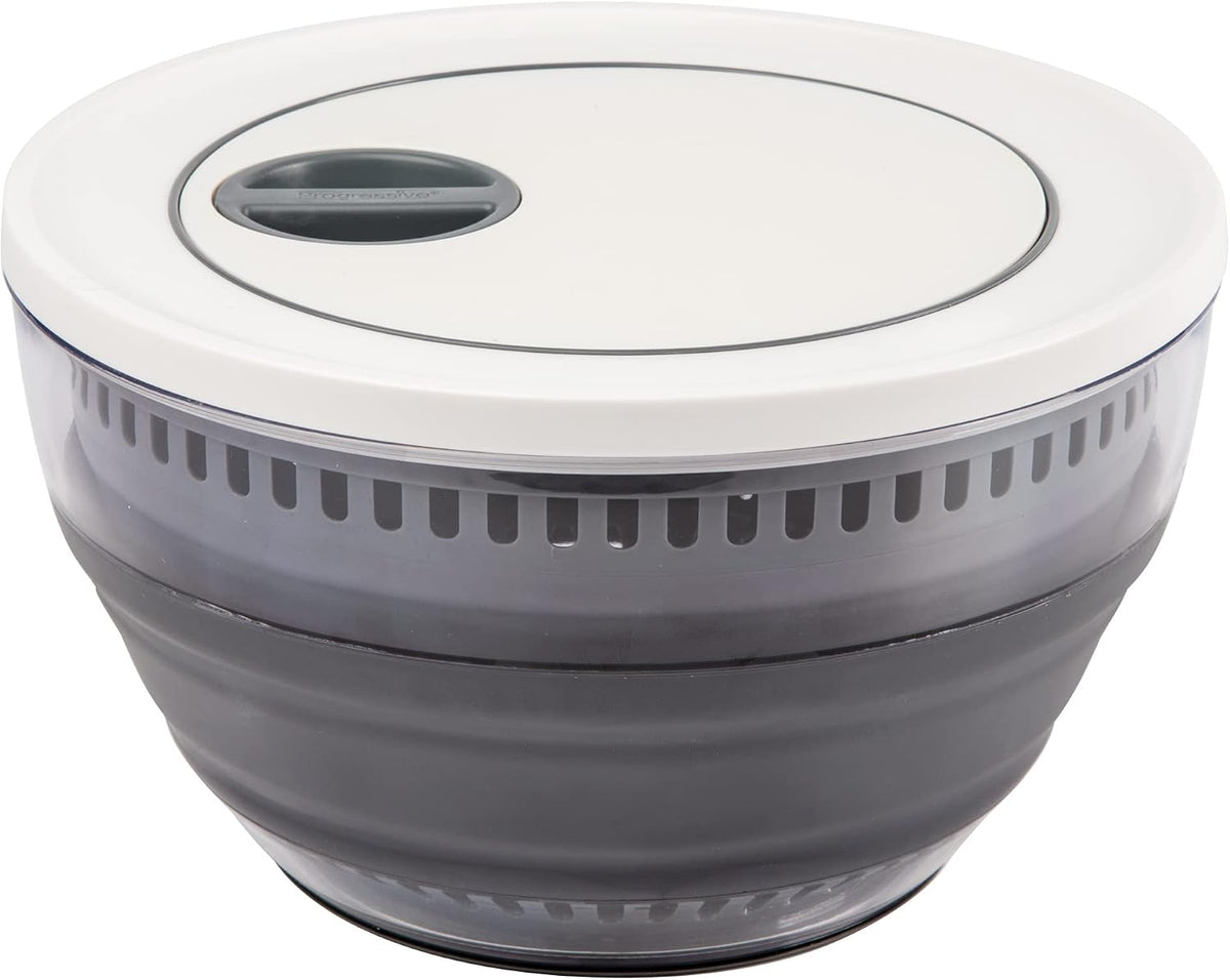 PrepWorks 3 Qt Collapsible Salad Spinner for Quick Salad Washing and Drying