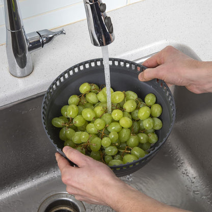 PrepWorks 3 Qt Collapsible Salad Spinner for Quick Salad Washing and Drying