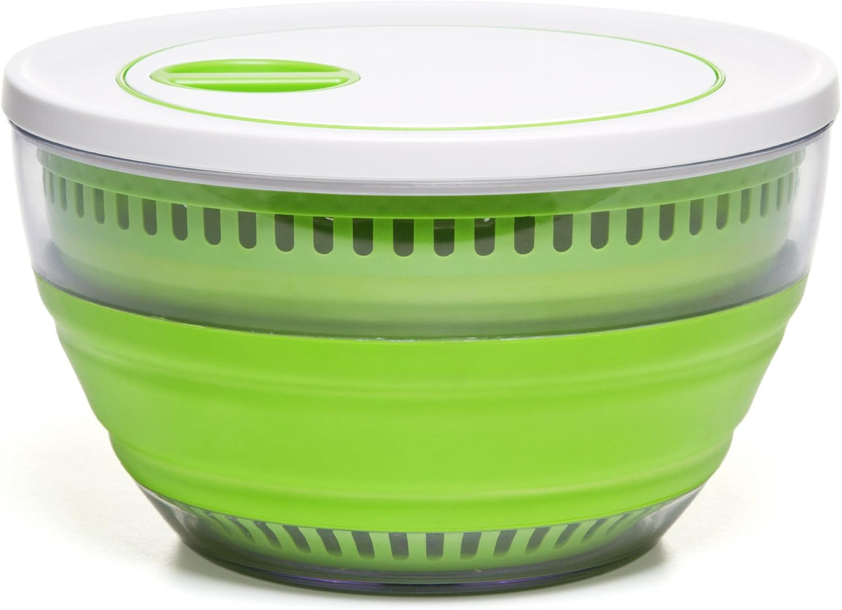 PrepWorks 3 Qt Collapsible Salad Spinner for Quick Salad Washing and Drying