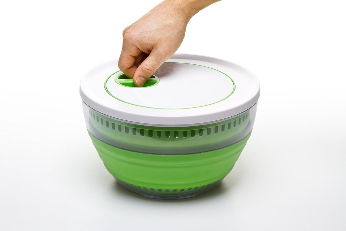 PrepWorks 3 Qt Collapsible Salad Spinner for Quick Salad Washing and Drying