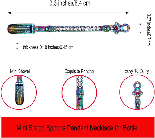 15Pcs Mini Shovel Spoons for Necklace Charms, Keychain Accessories, Measuring Tiny Spoon, Coffee, Sugar and Spices Spoon