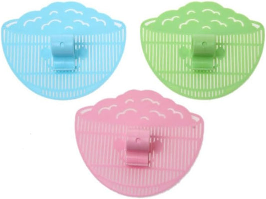 3Pcs Plastic Clip-On Strainer, Bowl-Shaped Pasta Colander For Pots & Bowls – Universal Rice Sieve, Noodle Strainer For Vegetables, Fruit, Camping & Kitchen Use