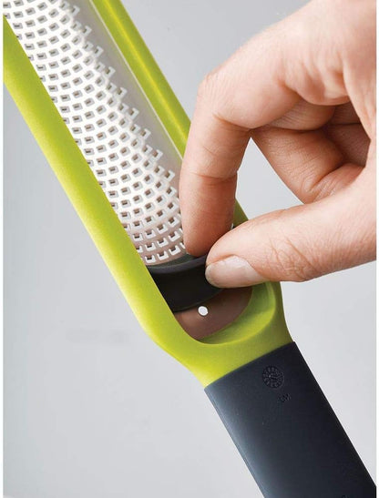 20049 Handi-Zest Multi-Function Zester with Blade Wiper, Green