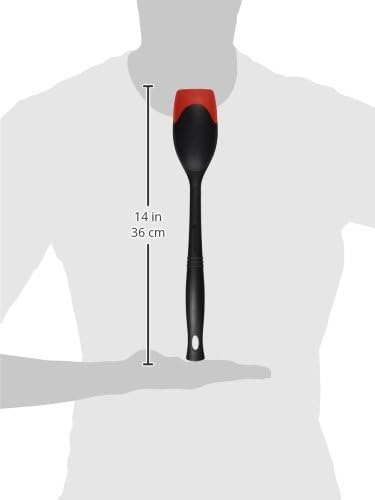 Revolution Bi-Material Slotted Spatula, 13.5" x 2.5", Cerise