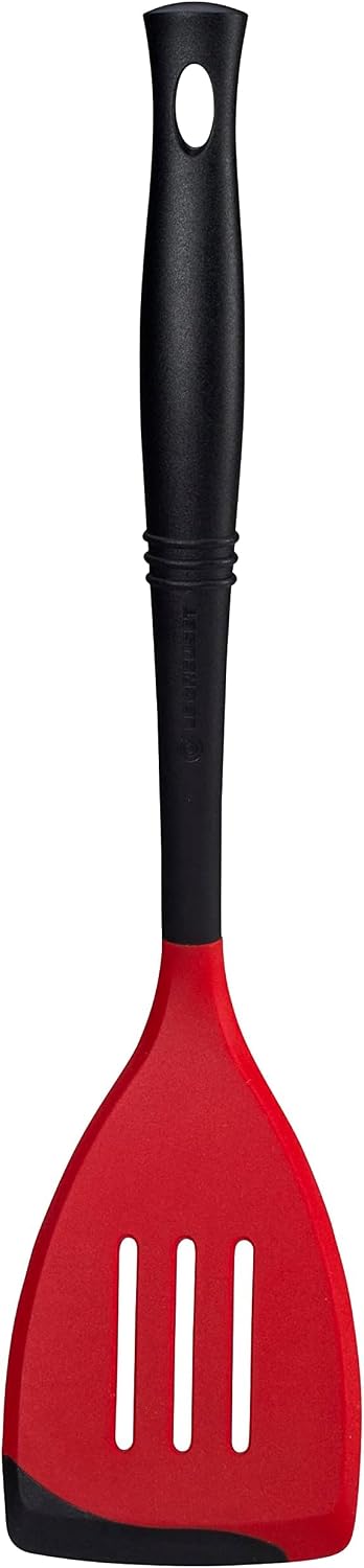 Revolution Bi-Material Slotted Spatula, 13.5" x 2.5", Cerise