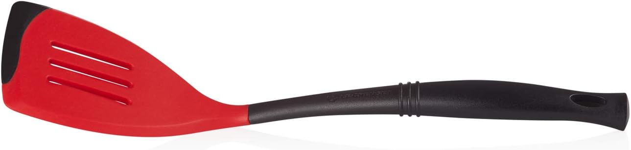 Revolution Bi-Material Slotted Spatula, 13.5" x 2.5", Cerise