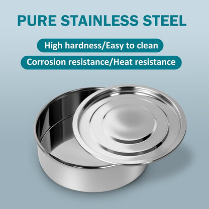All 304 Stainless Steel Mesh Lab Sieve, 30 Mesh (0.6mm) Aperture Test Sieve, 4inch(10cm) Standard Analysis Sample Test Sieves for Industrial Laboratory Homes