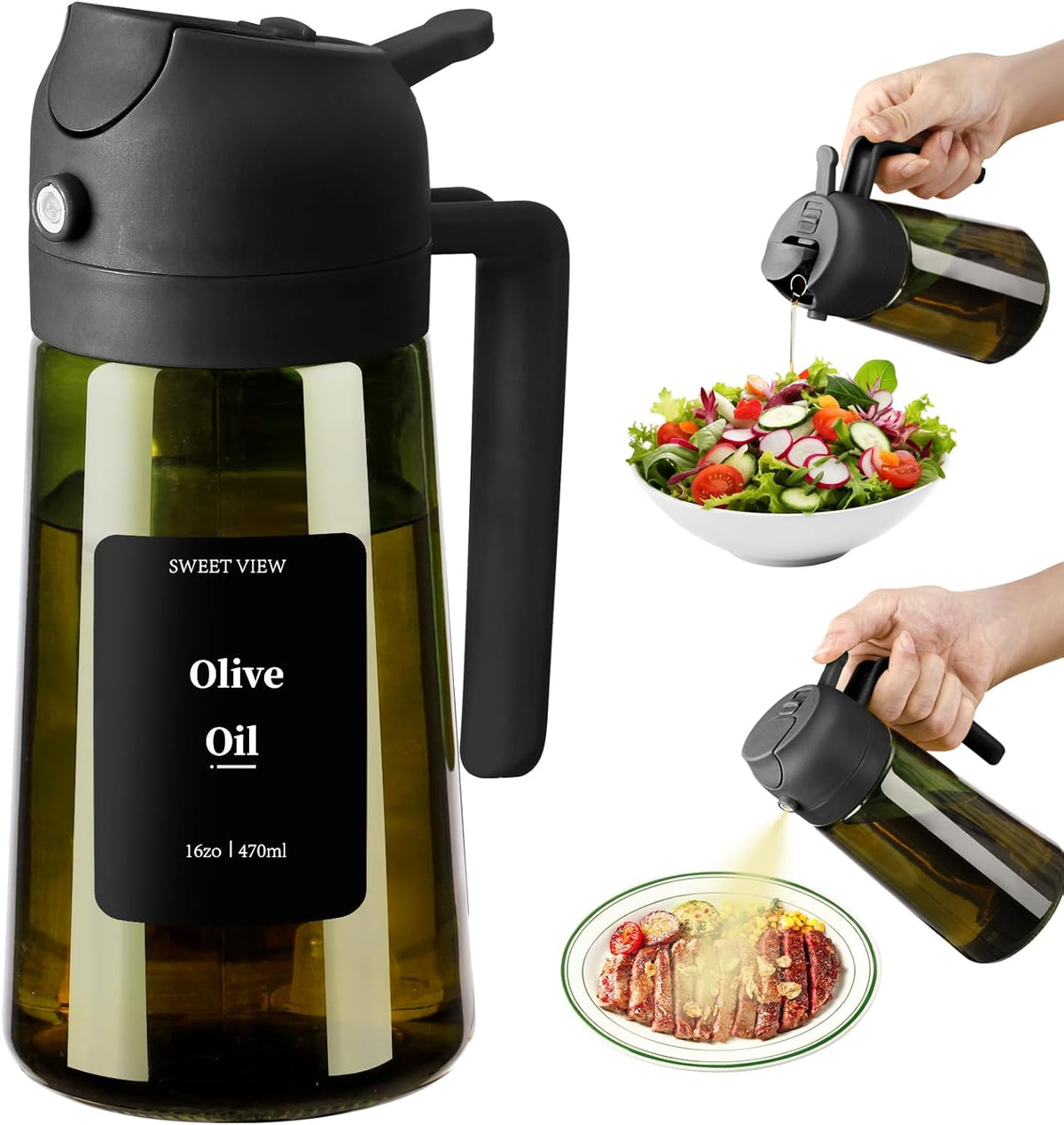 Olive Oil Sprayer for Cooking 16oz/470ml