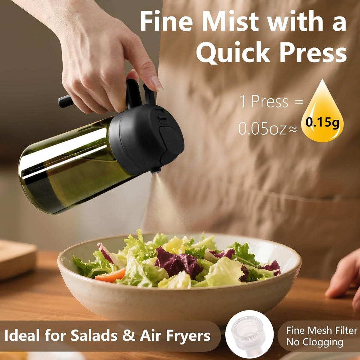 Olive Oil Sprayer for Cooking 16oz/470ml