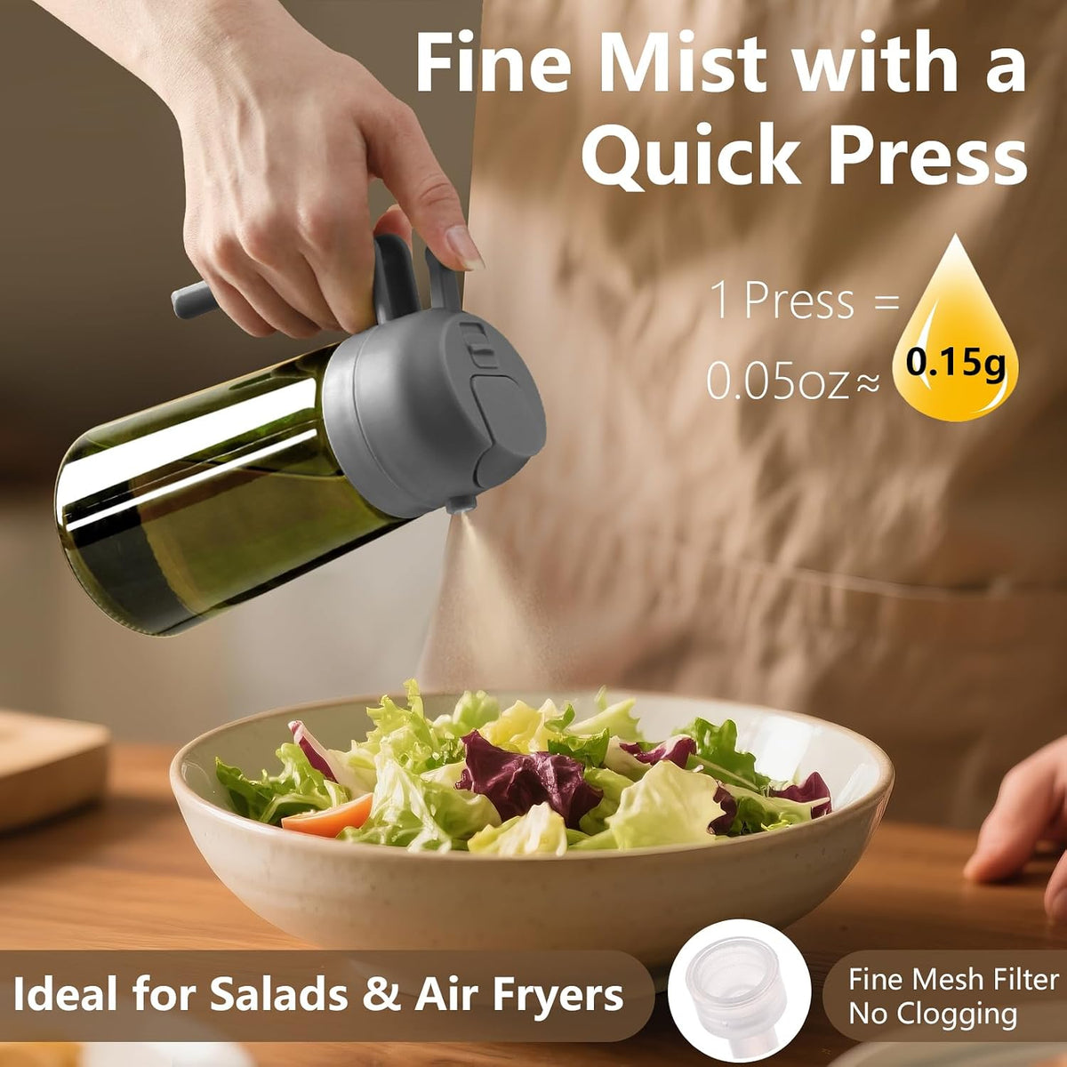 Olive Oil Sprayer for Cooking 16oz/470ml