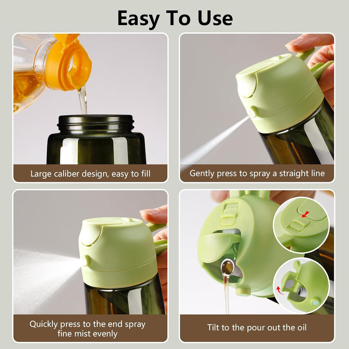 Olive Oil Sprayer for Cooking 16oz/470ml