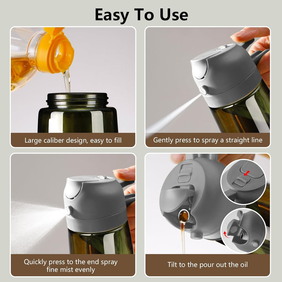 Olive Oil Sprayer for Cooking 16oz/470ml