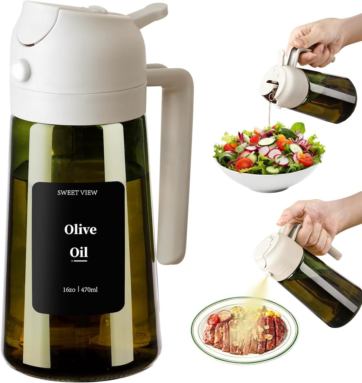 Olive Oil Sprayer for Cooking 16oz/470ml