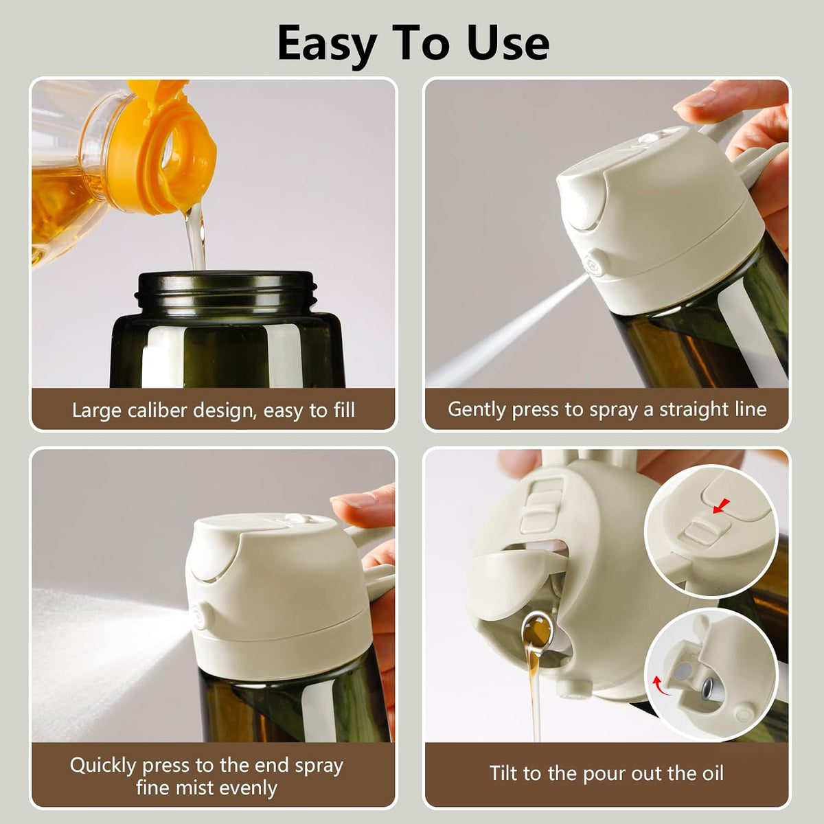 Olive Oil Sprayer for Cooking 16oz/470ml