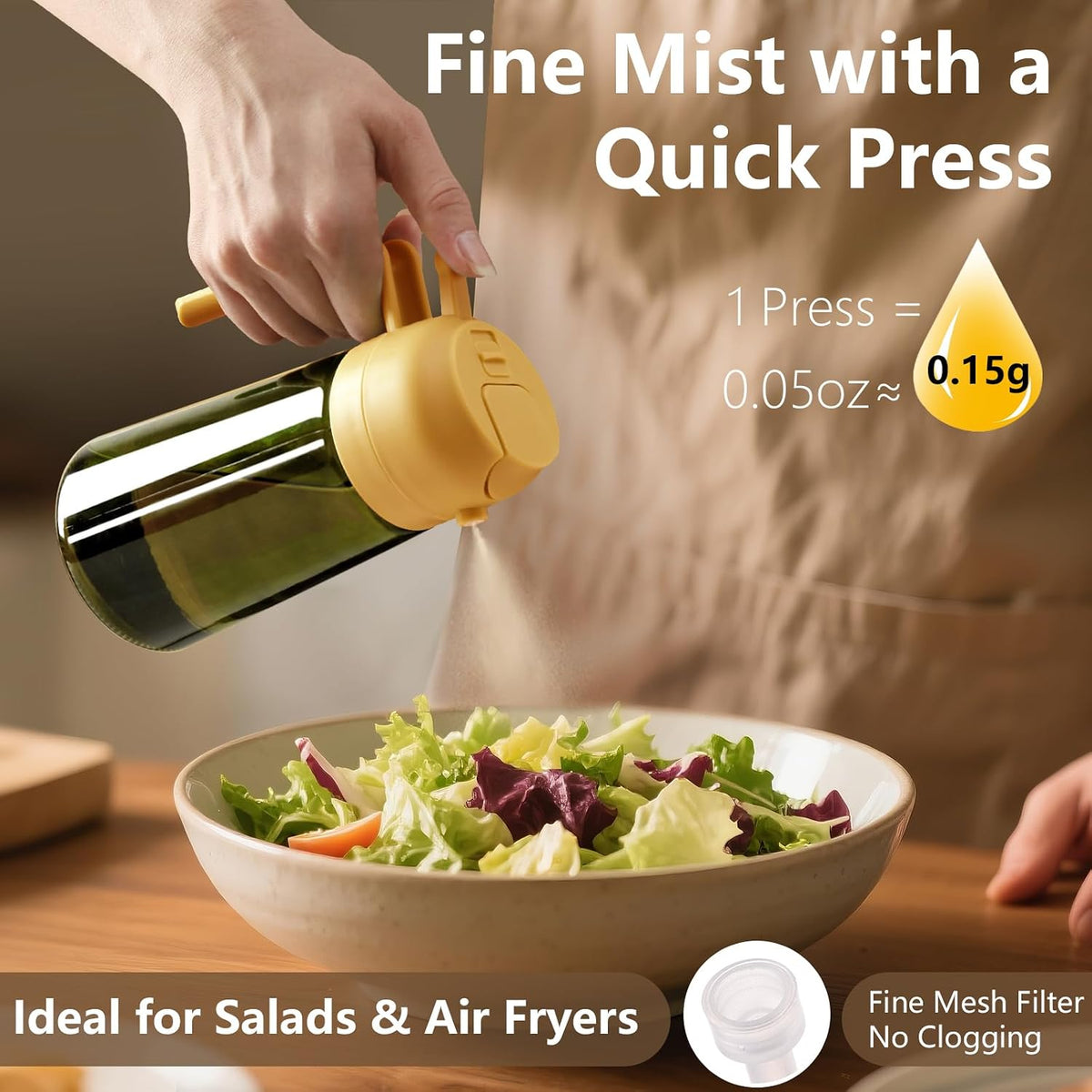 Olive Oil Sprayer for Cooking 16oz/470ml