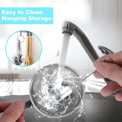 6 Pcs Stainless Steel Mini Funnels for Kitchen use. Large Tiny Small Funnel Set of 3, Metal Cooking Powder Food Grade Flask Funnels for Filling Bottles Liquor Water Spice, 2Pcs Cleaning Brushes