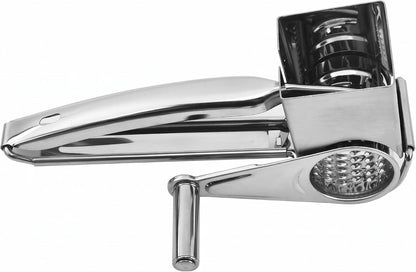 Handheld Rotary Cheese Grater, 430 Steel Manual Shredder For Parmesan, Cheddar, Nuts & Root Veggies