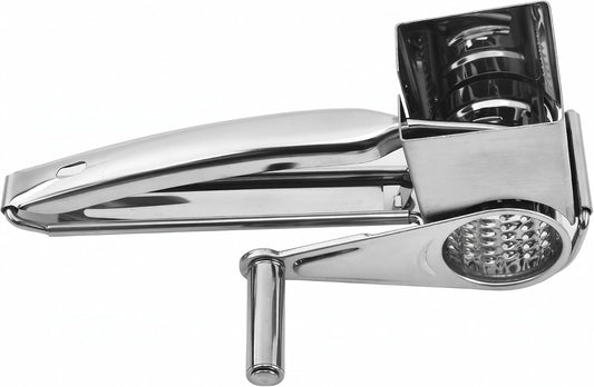 Handheld Rotary Cheese Grater, 430 Steel Manual Shredder For Parmesan, Cheddar, Nuts & Root Veggies
