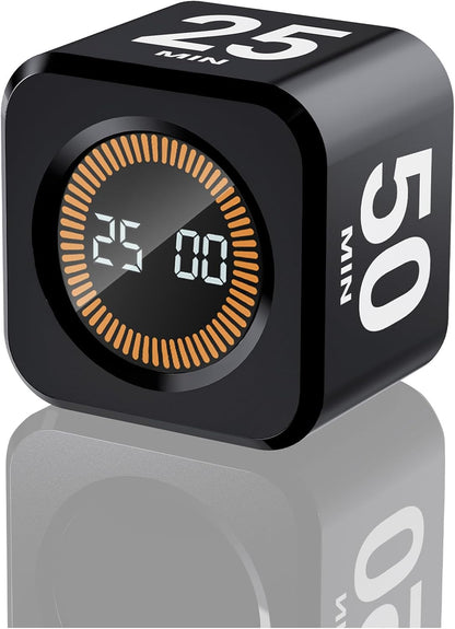 Rotating Productivity Timer 5/25/10/50, Desk Flip Timer, ADHD Tools