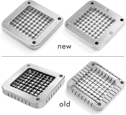 43204 Commercial Grade French Fry Cutter with Suction Feet, 1/2 Inch and 3/8 Inch Blades, Limited Edition Black