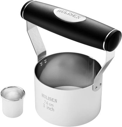3.5 in Donut Cutter & Biscuit Cutter Set with hole, Stainless Steel | Set of 2, Ergonomic Rubber Handle, Dishwasher Safe, Baking Beginner Friendly, Gift-Ready Packaging
