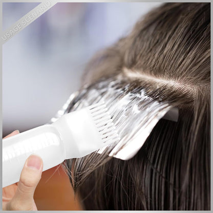 2Pack Root Comb Applicator Bottle - 6 Oz Hair Oil Applicator, Dye Bottle Tools with Oil Dispenser & Root Comb Brush - Pink