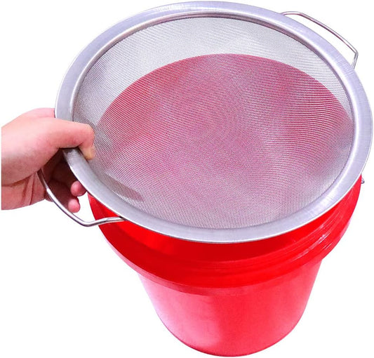 Fine Mesh Paint Strainer 60 Mesh Stainless Steel Paint Filter Emulsion Honey Funnel Filter Cover Fits 5 Gallon Paint Bucket Filter Tool Insert Strains (1 pc)