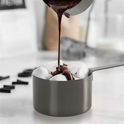 Stainless Steel Measuring Cups & Spoons Set, Black