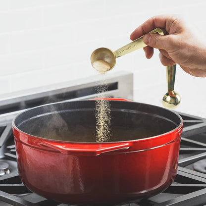 Stainless Steel Measuring Cups & Spoons Set, Black