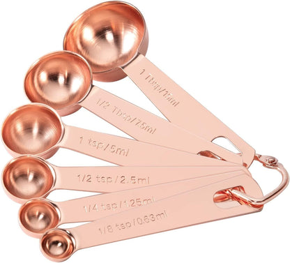 Stainless Steel Measuring Cups & Spoons Set, Black