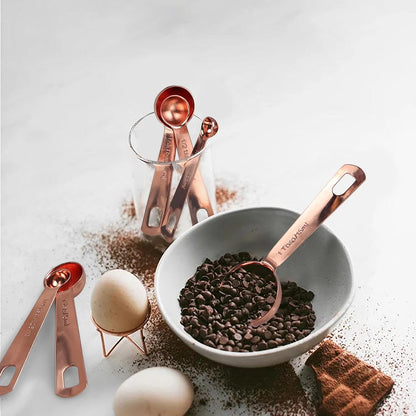 Stainless Steel Measuring Cups & Spoons Set, Black