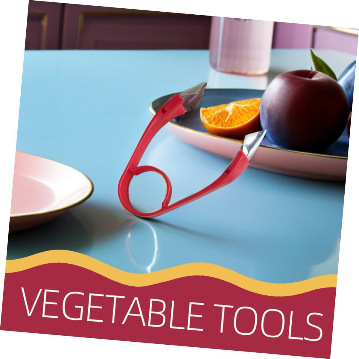 Stainless Steel Strawberry Corer Stem Remover for Tomato Kitchen Use