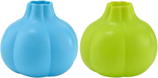 Silicone Garlic Peeler Tube Roller 2pcs Soft Flexible Garlic Skin Remove Tool Reusable for Home Cooking Random Color