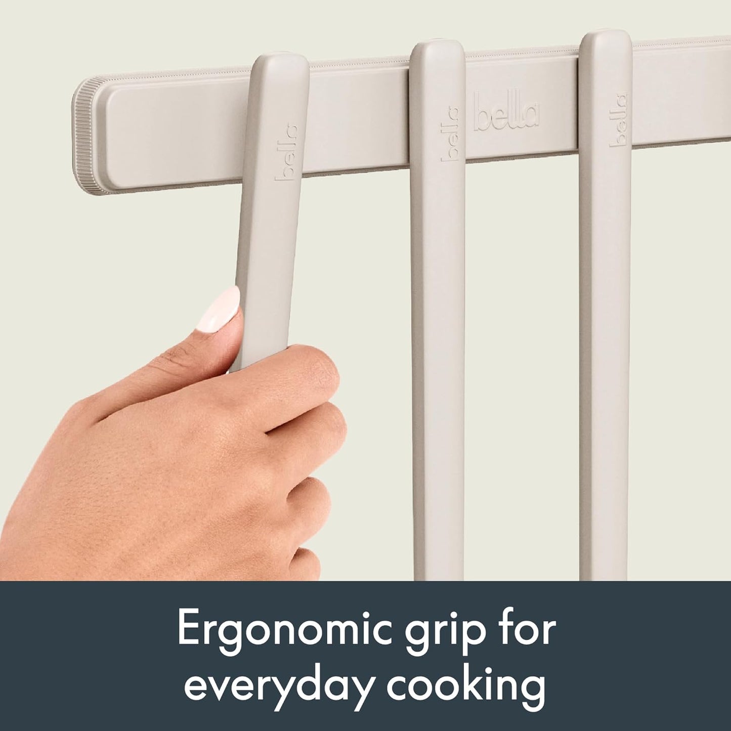 5-Piece Kitchen Tool Set with Magnetic Rack, Silicone, Turner, Spoon, Slotted Spoon, Spatula, Utensil Holder, Magnetic Holder, Non-toxic*, Food-grade, Heat safe to 425°F, Dishwasher Safe, Slate