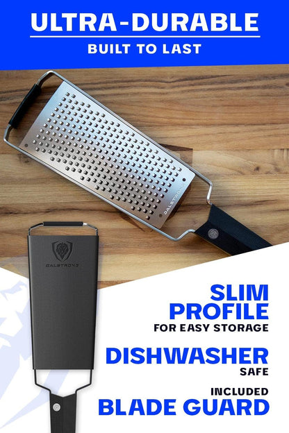 Wide Cheese Grater - Coarse Stainless Steel Blade