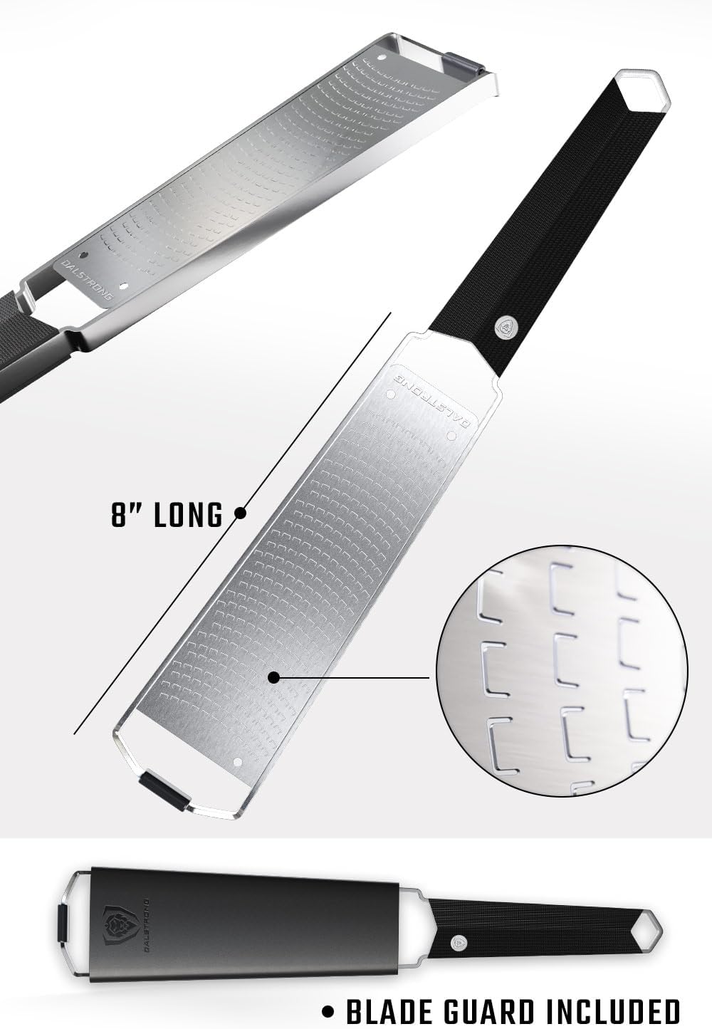 Wide Cheese Grater - Coarse Stainless Steel Blade