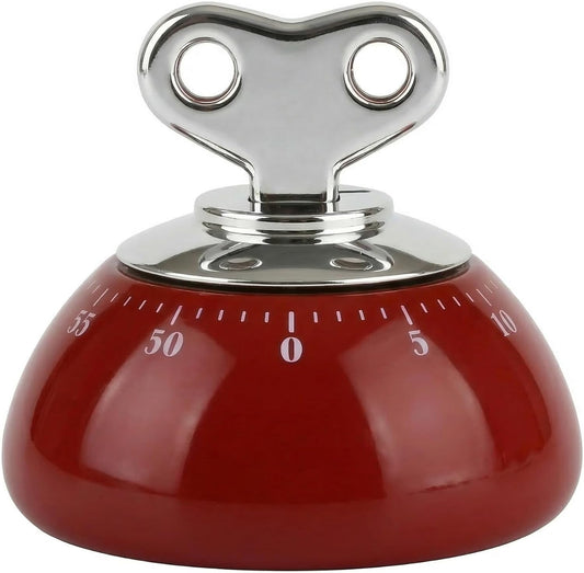 Kitchen Timers for Cooking 100% Mechanical Wind Up Timer with Magnetic Back | Vintage Mechanical Kitchen Timer 60-Minute Wind Up Visual Countdown Timer for Cooking Baking Steaming No Bat