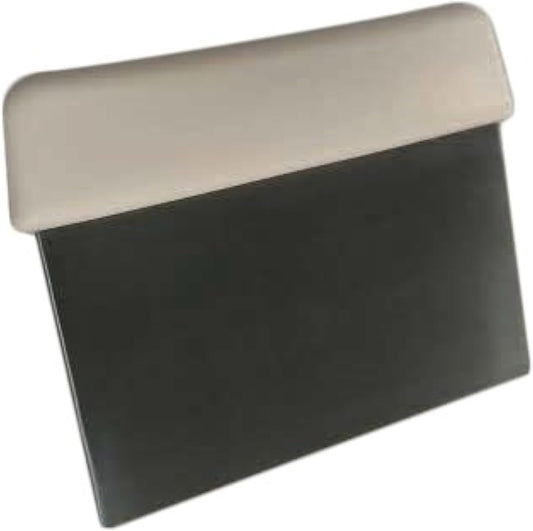 Professional Bench & Dough Scraper Stainless Steel with Textured Grip White Handle