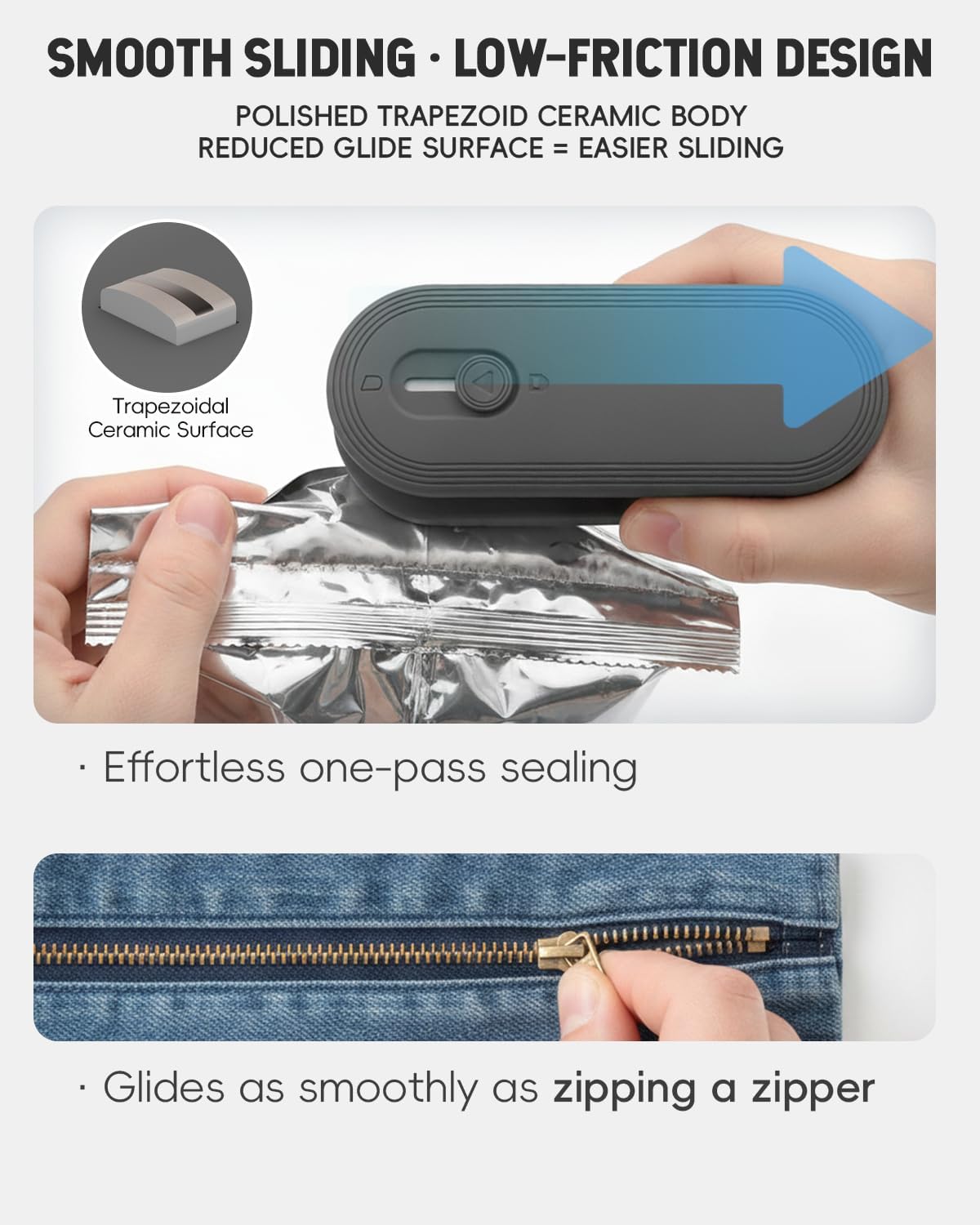 Mini Bag Sealer with Cutter and Magnet, 1800mAh Rechargeable Bag Resealer Handheld, Portable Heat Sealer for Plastic Snack & Chip Bags, Upgraded, Gift for Women, Food Saver, Kitchen Storage