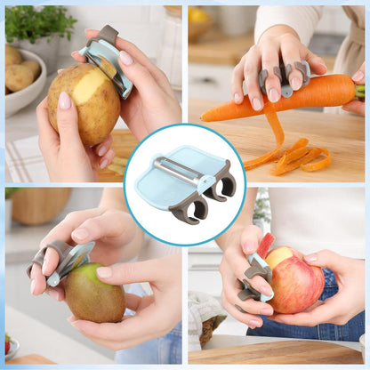 4Pcs Potato Peelers Finger Vegetable Peeler for Kitchen