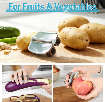 4Pcs Potato Peelers Finger Vegetable Peeler for Kitchen