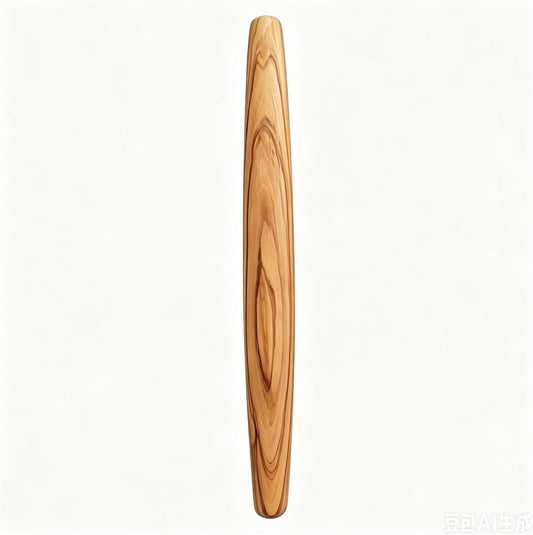 Olive Wood French Rolling Pin, 15 Inch Wooden Rolling Pin for Baking