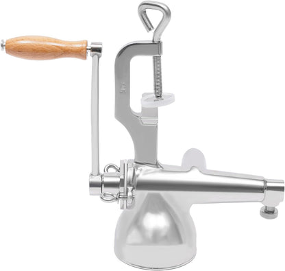 Manual Wheatgrass Juicer 304 Stainless Steel, Portable Crank Wheatgrass Extractor Hand Press Fruit & Vegetable Squeezer with C-Clamp & Juice Cup for Wheatgrass Celery Carrots Oranges, Easy Clean