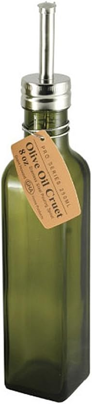 Pro Series Olive Oil Glass Cruet, Green, 8 oz.