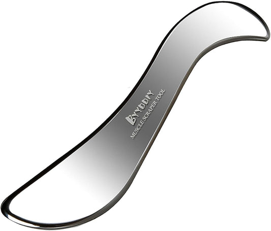 BYYDDIY Non-Magnetic 304 Stainless Steel Gua Sha Muscle Scraper Tool for Scar Tissue,Muscle Scraping Tool for Massage Scraper,IASTM Tools for Physical Therapy, Soft Tissue Massage