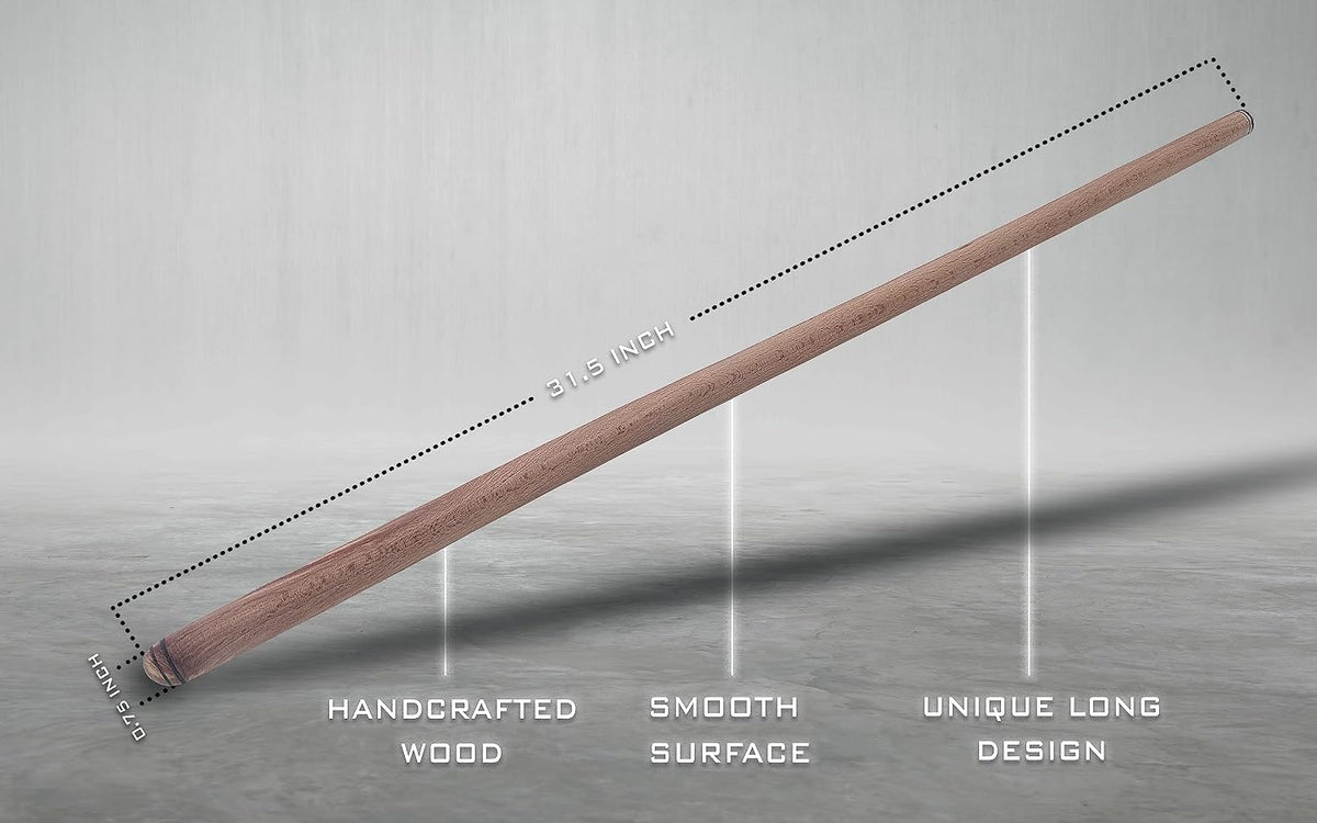 80 cm (31.5 Inch) Turkish Baklava Wood Extra Long Rolling Pin | Baking, Dough, Pasta, Kitchen