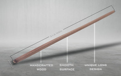 80 cm (31.5 Inch) Turkish Baklava Wood Extra Long Rolling Pin | Baking, Dough, Pasta, Kitchen